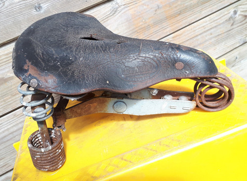 Alter ledersattel fahrrad - ledersattel,